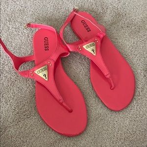 Pink guess sandals